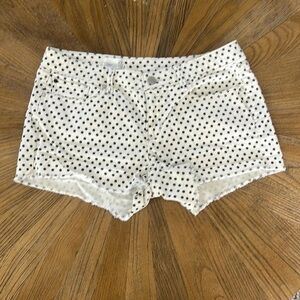 Gap White Black Polka Dot Shorts Size 27